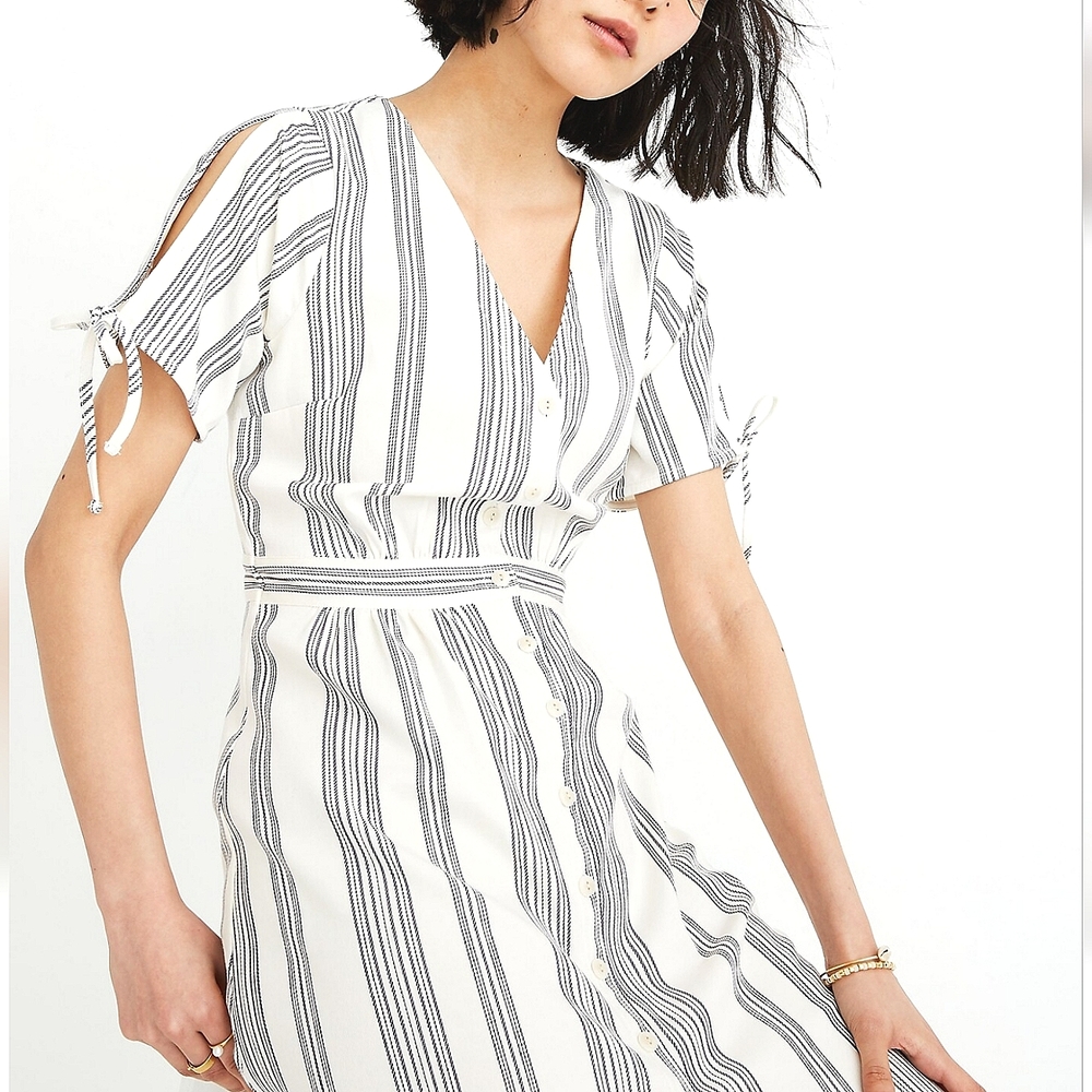 NWT madewell Pinstripe dress